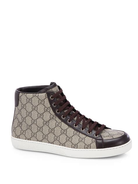 gucci canvas high top|gucci high tops for men.